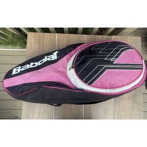 Babolat 12 Racket Backpack Tennis Team Bag Pink Black Adjustable Straps Padded
